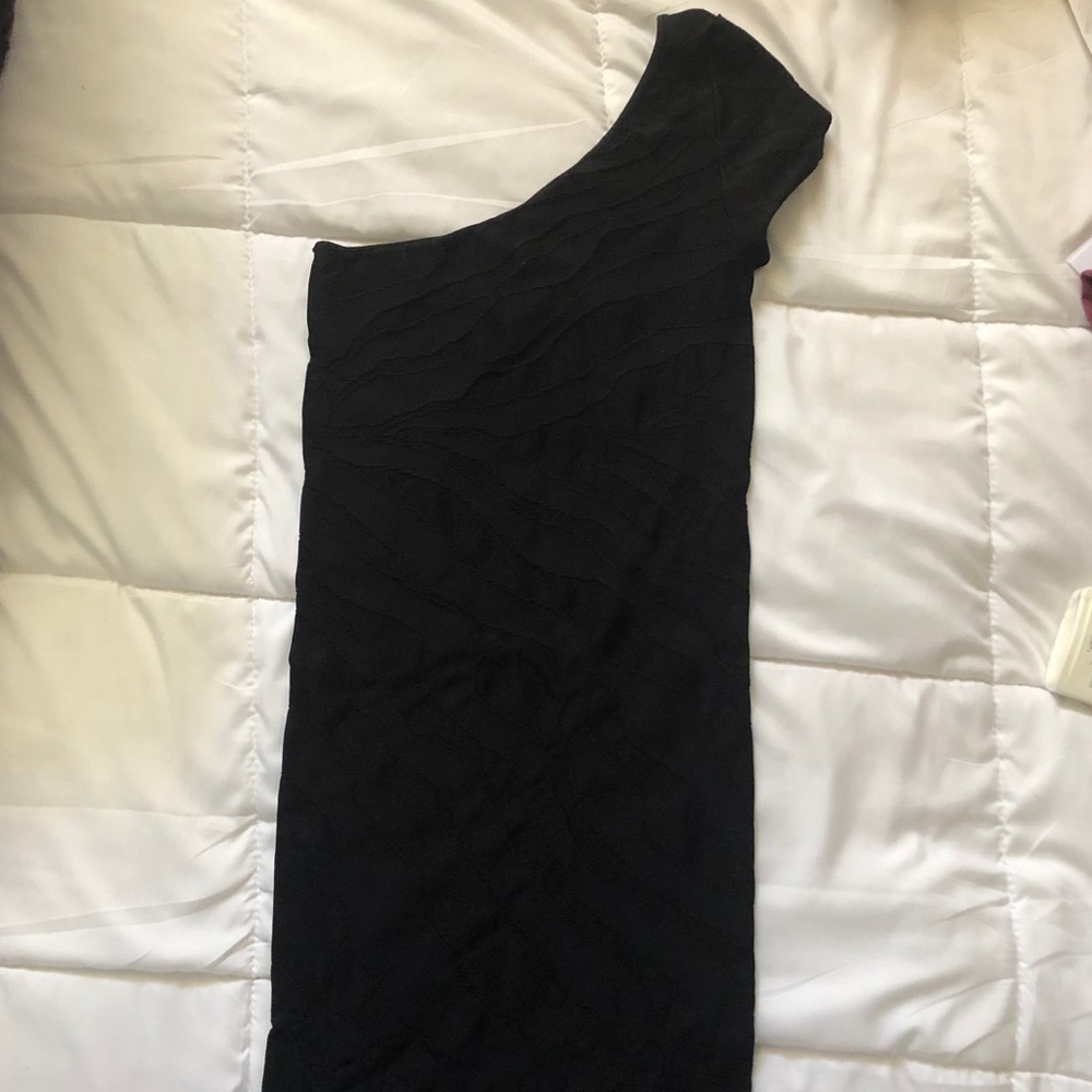 Bebe One Shoulder Mine Dress